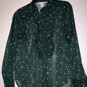 polka dot blouse